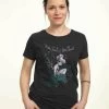 Disney Peter Pan Tink In Fairy LandT-Shirt Con StampaBlack Donna T-shirt E Top H3A21D3IG-Q11