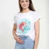 Disney The Little Mermaid Sea Colors - T-Shirt Con Stampa - White