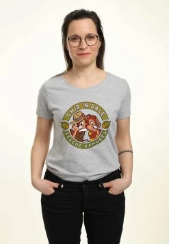 Disney Chip 'N Dale Rescue RangersT-Shirt Con StampaHeather Grey Donna T-shirt E Top H3A21D1L1-C11