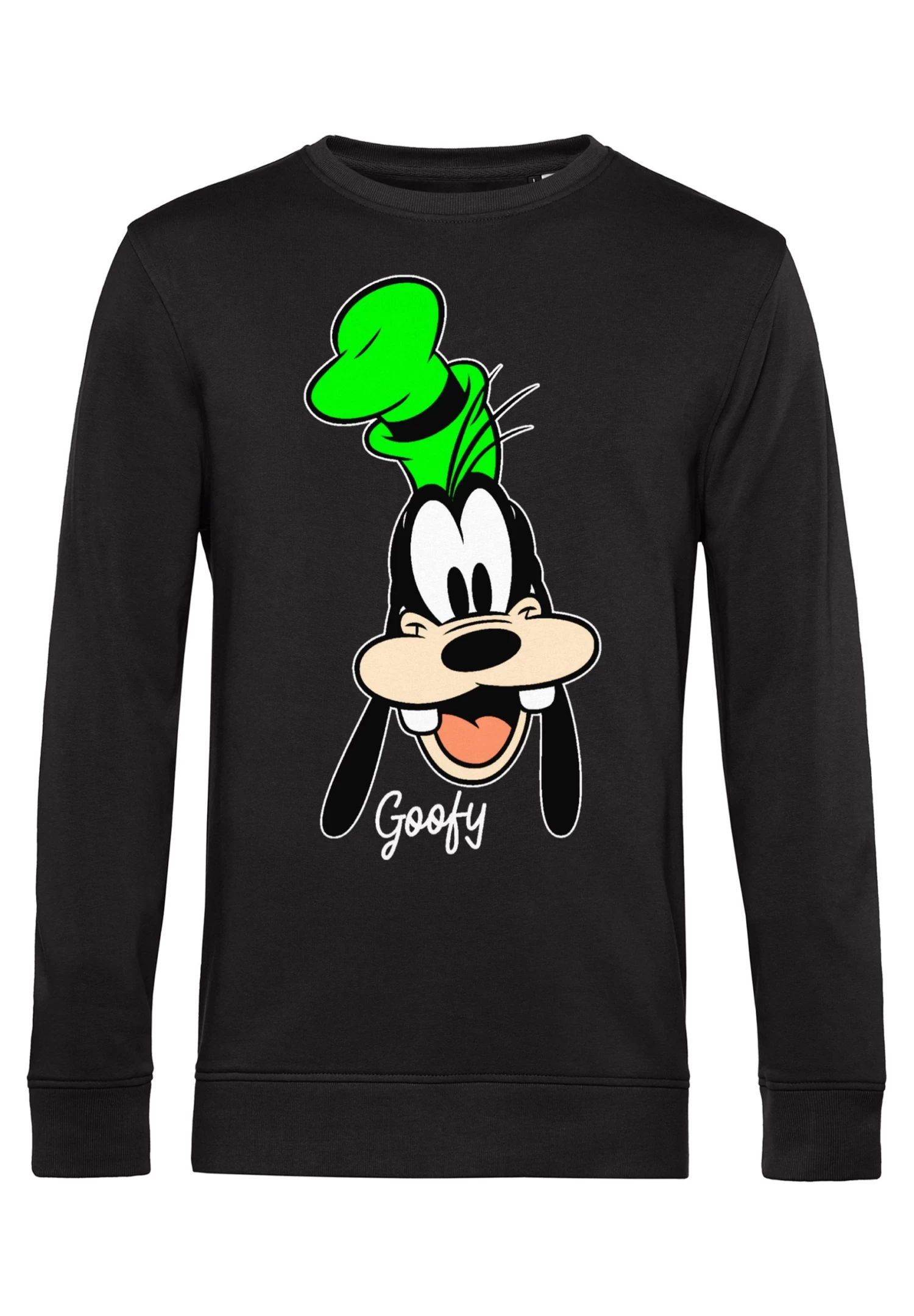 Disney Classic Mickey Goofy Big Face - Felpa - Black 1 Disney Classic Mickey Goofy Big Face - Felpa - Black