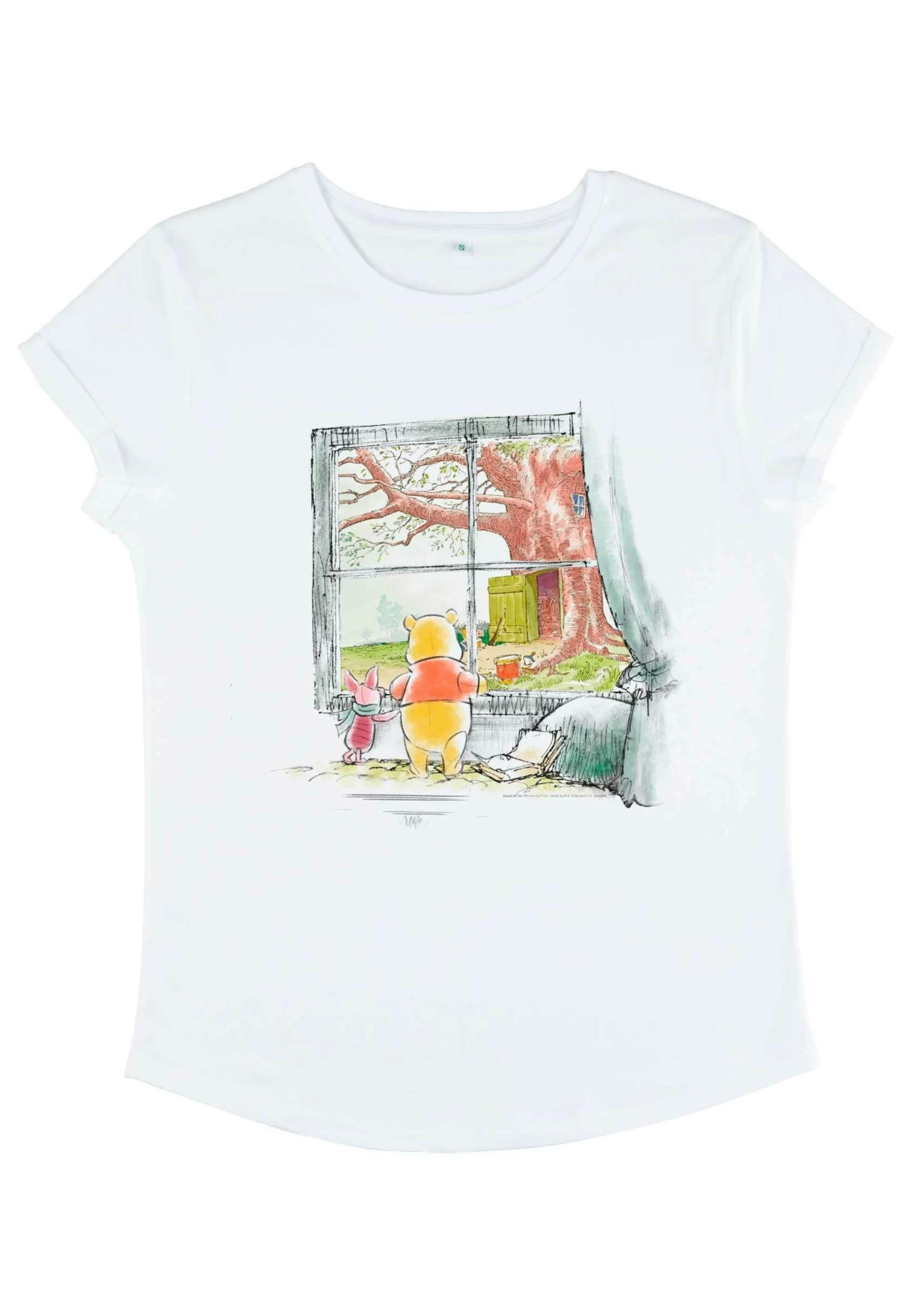 Disney Winnie The Pooh Winnie Window - T-Shirt Con Stampa - White 5 Disney Winnie The Pooh Winnie Window - T-Shirt Con Stampa - White - immagine 5