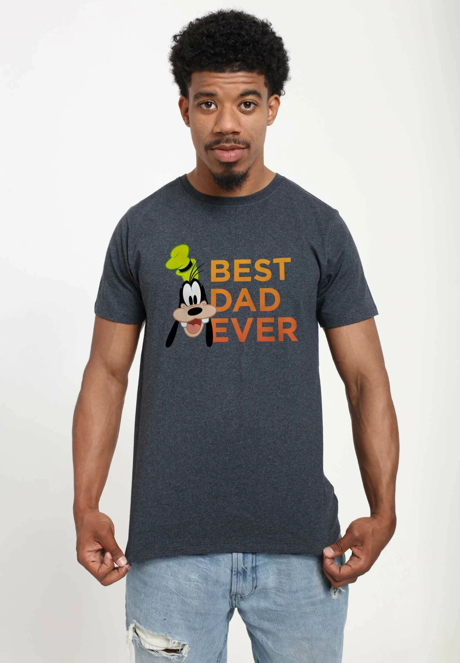 Disney Mickey Classic Best Goof UnisexT-Shirt Con StampaMelange Black Uomo T-shirt E Polo H3A2100GE-Q11 4 Disney Mickey Classic Best Goof UnisexT-Shirt Con StampaMelange Black Uomo T-shirt E Polo H3A2100GE-Q11 - immagine 4