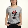Disney Mickey Classic Sitting Minnie SketchT-Shirt Con StampaHeather Grey Donna T-shirt E Top H3A21D1JO-C11