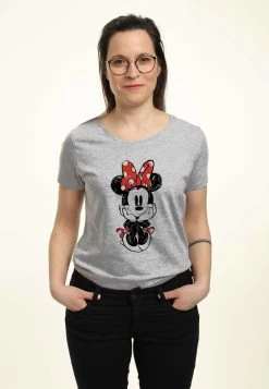 Disney Mickey Classic Sitting Minnie SketchT-Shirt Con StampaHeather Grey Donna T-shirt E Top H3A21D1JO-C11