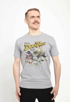 Disney Ducktales Ducktales Group UnisexT-Shirt Con StampaMelange Grey Uomo T-shirt E Polo H3A2100DU-C11