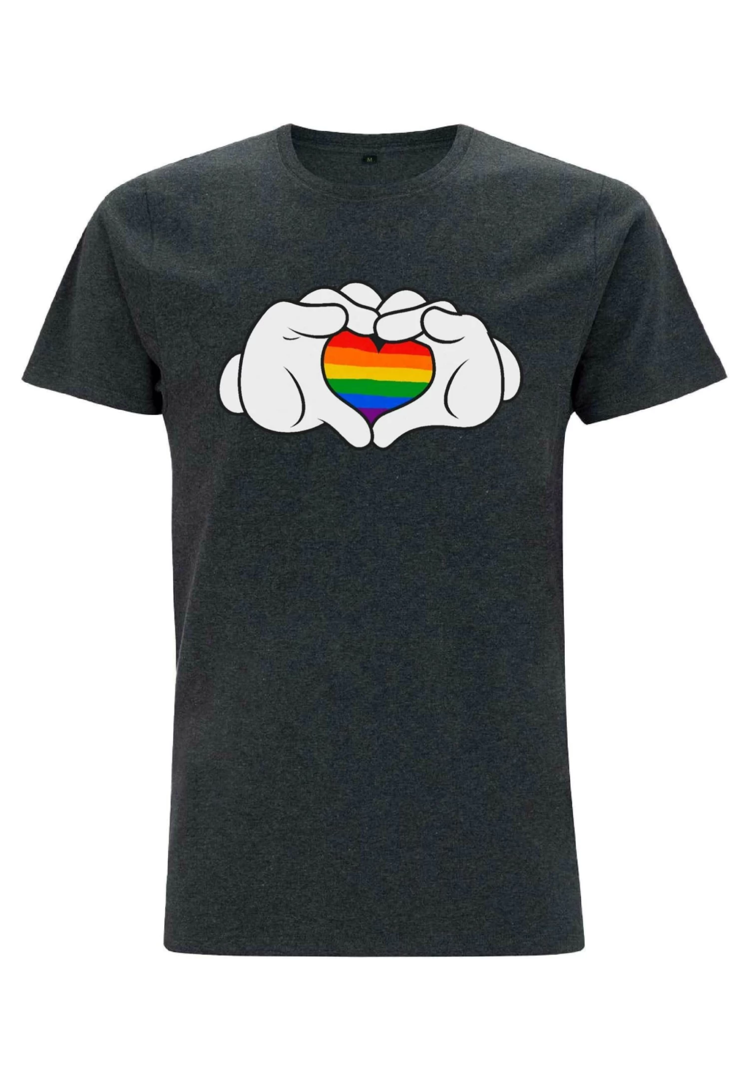 Disney Classic Mickey Rainbow Love UnisexT-Shirt Con StampaMelange Black Donna T-shirt E Top H3A2100ER-Q11 5 Disney Classic Mickey Rainbow Love UnisexT-Shirt Con StampaMelange Black Donna T-shirt E Top H3A2100ER-Q11 - immagine 5