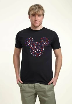 Mickey Mouse & FriendsMickey Mouse Stars And Ears Disney Classic Unisex - T-Shirt Con Stampa - Navy Blue