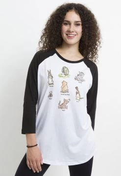 Disney Winnie The Pooh PosterMaglietta A Manica LungaWhite Black Donna T-shirt E Top H3A21DBDP-A11 -Disney 3ebdb18db7224615bf02b8b4d638ad82
