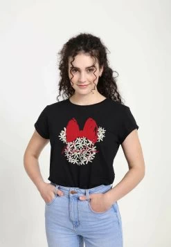 Disney Mickey Classic Floral MinnieT-Shirt Con StampaBlack Donna T-shirt E Top H3A21D0AP-Q11 -Disney 3fdab26004134ae69b2732db6f454280