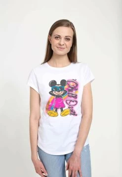 Disney Classic Mickey Airbrushed MickeyT-Shirt Con StampaWhite Donna T-shirt E Top H3A21D0A3-A11