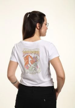 Disney The Little Mermaid Romatic ArielT-Shirt Con StampaWhite Donna T-shirt E Top H3A21DBGD-A11