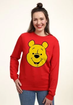 Disney Winnie The Pooh Winniepooh Big FaceFelpaRed Donna Felpe H3A21J6WX-G11