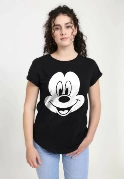 Disney Classic Mickey Big Face MickeyT-Shirt Con StampaBlack Donna T-shirt E Top H3A21D08B-Q11