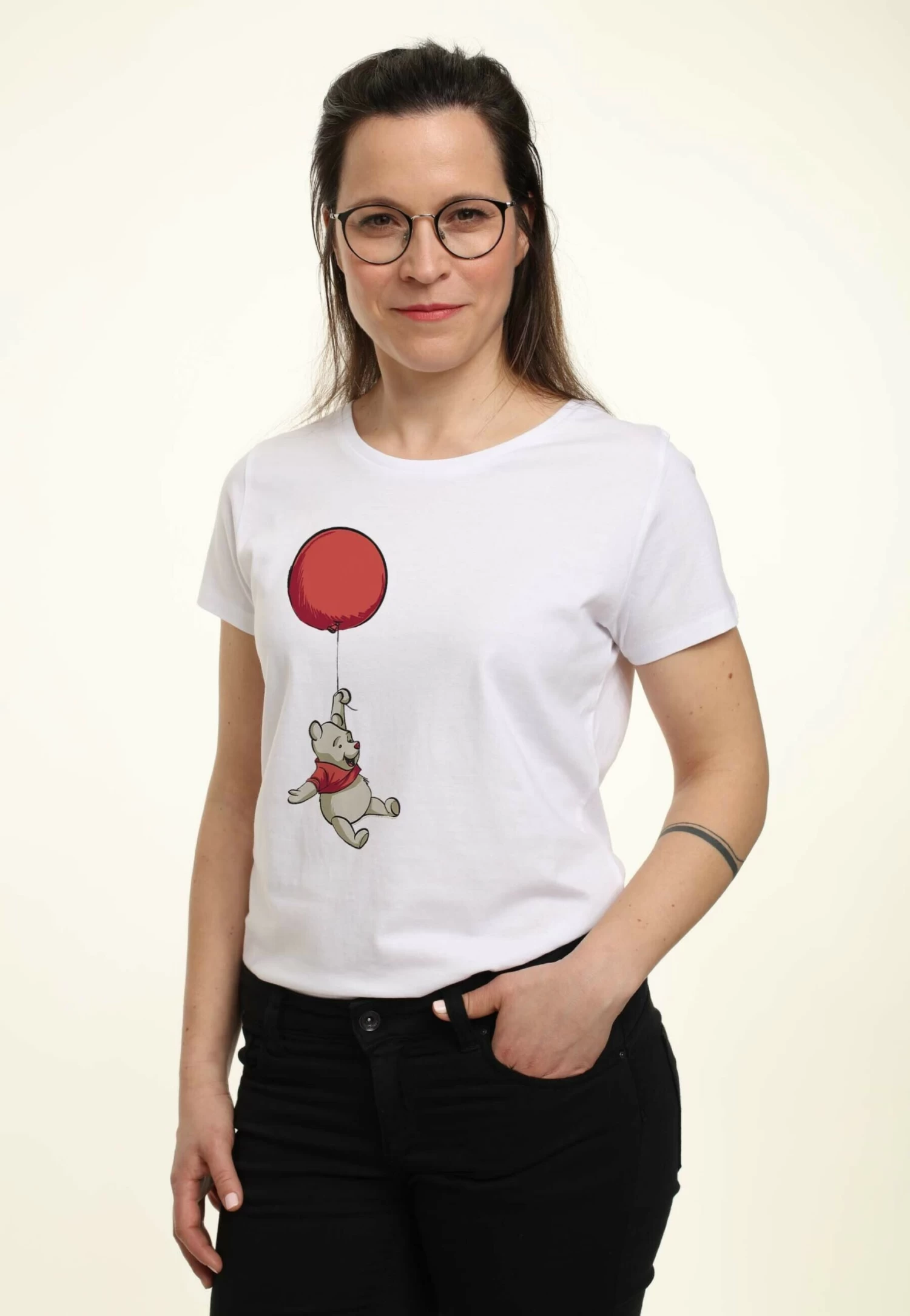 Disney Winnie The Pooh Balloon Winnie - T-Shirt Con Stampa - White 4 Disney Winnie The Pooh Balloon Winnie - T-Shirt Con Stampa - White - immagine 4