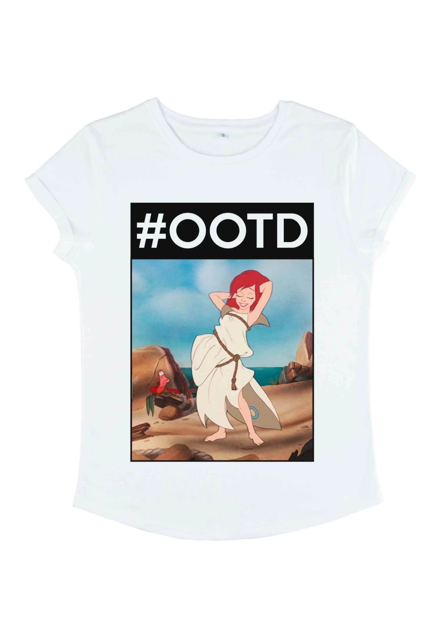 Disney The Little Mermaid Ootd ArielT-Shirt Con StampaWhite Donna T-shirt E Top H3A21D0FE-A11 5 Disney The Little Mermaid Ootd ArielT-Shirt Con StampaWhite Donna T-shirt E Top H3A21D0FE-A11 - immagine 5