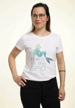 Disney The Little Mermaid Heart Of The Sea - T-Shirt Con Stampa - White -Disney 4c83ddab229b4930acd5f665168fd7a0