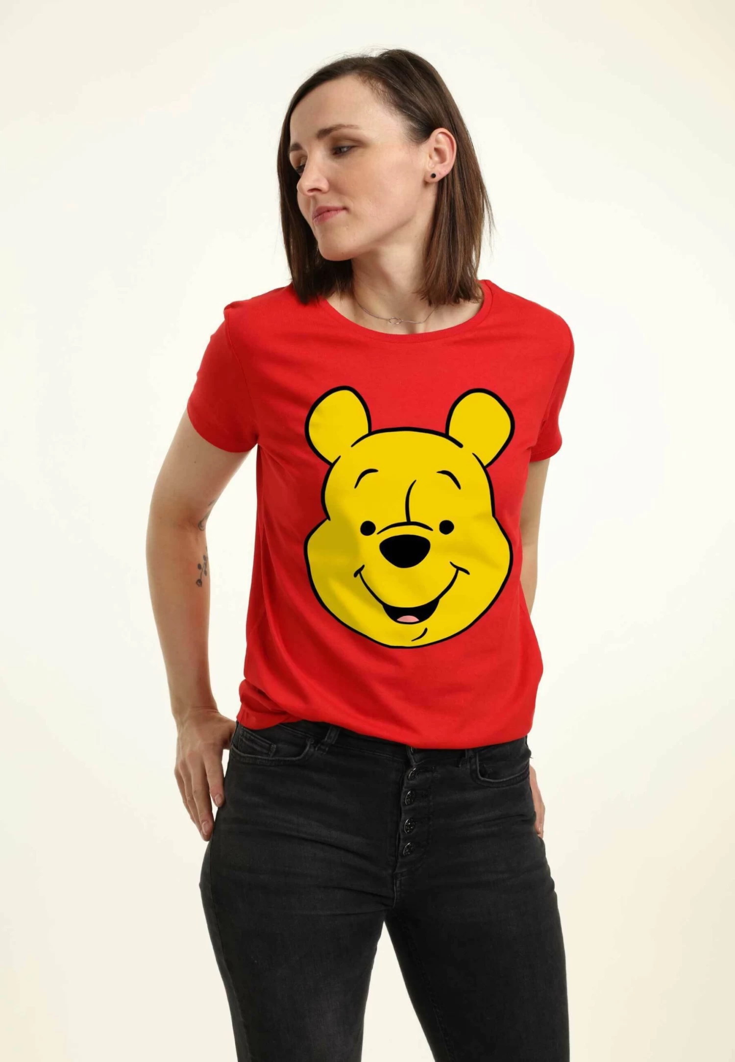 Disney Winnie The Pooh Winniepooh Big Face - T-Shirt Con Stampa - Red 3 Disney Winnie The Pooh Winniepooh Big Face - T-Shirt Con Stampa - Red - immagine 3