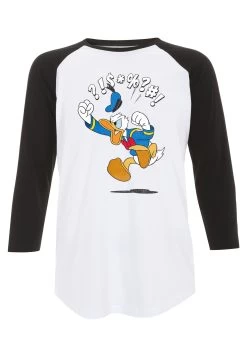 Disney Mickey Classic Donald JumpMaglietta A Manica LungaWhite Black Donna T-shirt E Top H3A21DBD3-A11 -Disney 4ccb1bdb374c4f04bc5eac9250c3f612