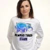 Disney Winnie The Pooh Eeyore Tired ClubFelpaWhite Donna Felpe H3A21J6ND-A11