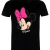 Disney Classic Mickey Minnie Big FaceT-Shirt Con StampaBlack Donna T-shirt E Top H3A21D5SR-Q11