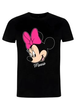 Disney Classic Mickey Minnie Big FaceT-Shirt Con StampaBlack Donna T-shirt E Top H3A21D5SR-Q11
