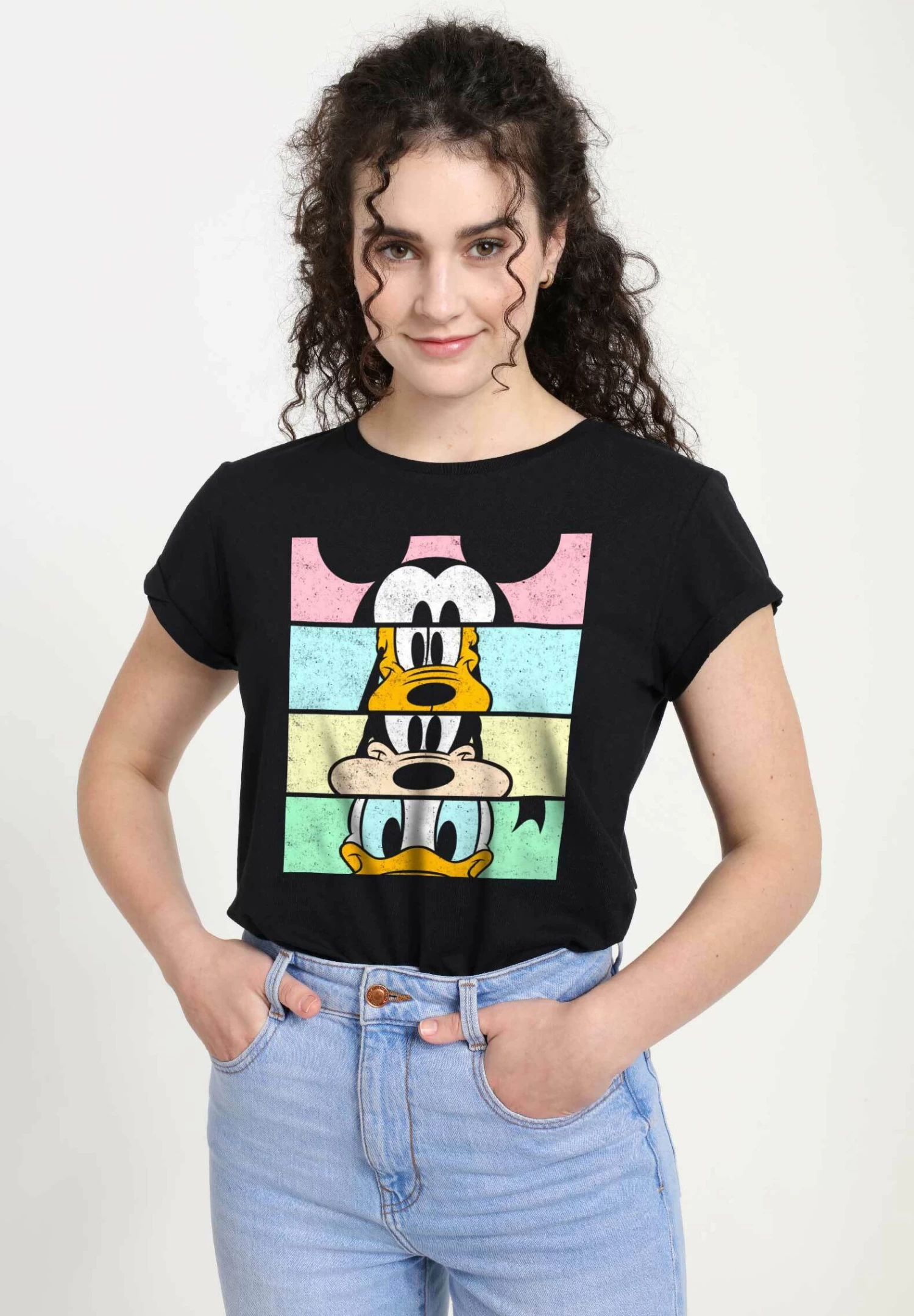 Disney Classics Mickey ClassicCrew CropT-Shirt Con StampaBlack Donna T-shirt E Top H3A21D0D6-Q11 4 Disney Classics Mickey ClassicCrew CropT-Shirt Con StampaBlack Donna T-shirt E Top H3A21D0D6-Q11 - immagine 4