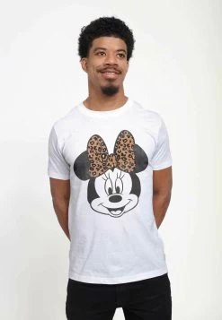 Disney Mickey Classic Modern Minnie Face Leopard UnisexT-Shirt Con StampaWhite Uomo T-shirt E Polo H3A2100DJ-A11 -Disney 505430106a694825b22dc0f18431576e