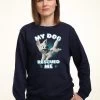 Disney Bolt Dog Rescued MeFelpaNavy Blue Donna Felpe H3A21J5KD-K11