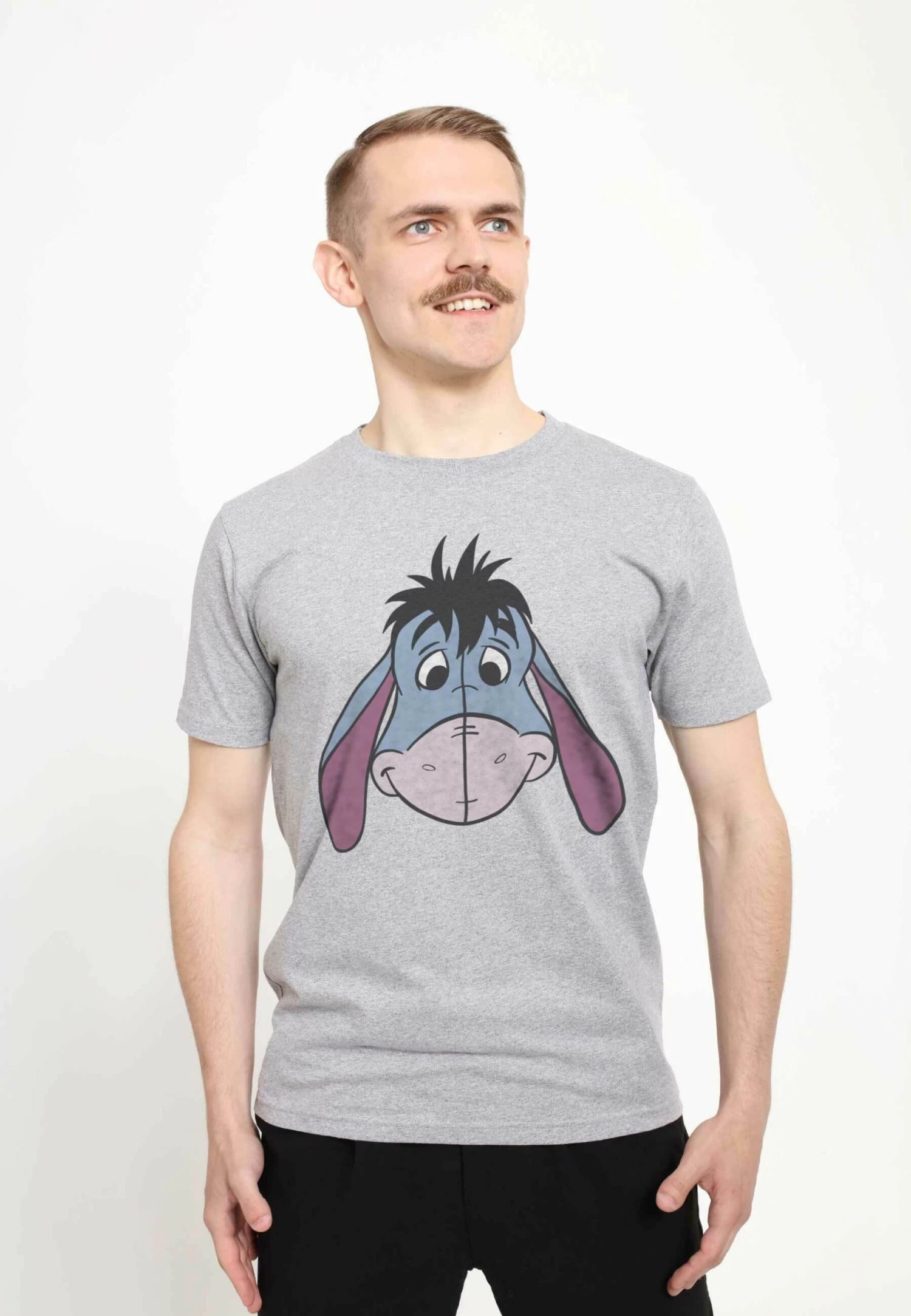 Disney Winnie The Pooh Eyore Big Face UnisexT-Shirt Con StampaMelange Grey Uomo T-shirt E Polo H3A22O0C9-C11 1 Disney Winnie The Pooh Eyore Big Face UnisexT-Shirt Con StampaMelange Grey Uomo T-shirt E Polo H3A22O0C9-C11