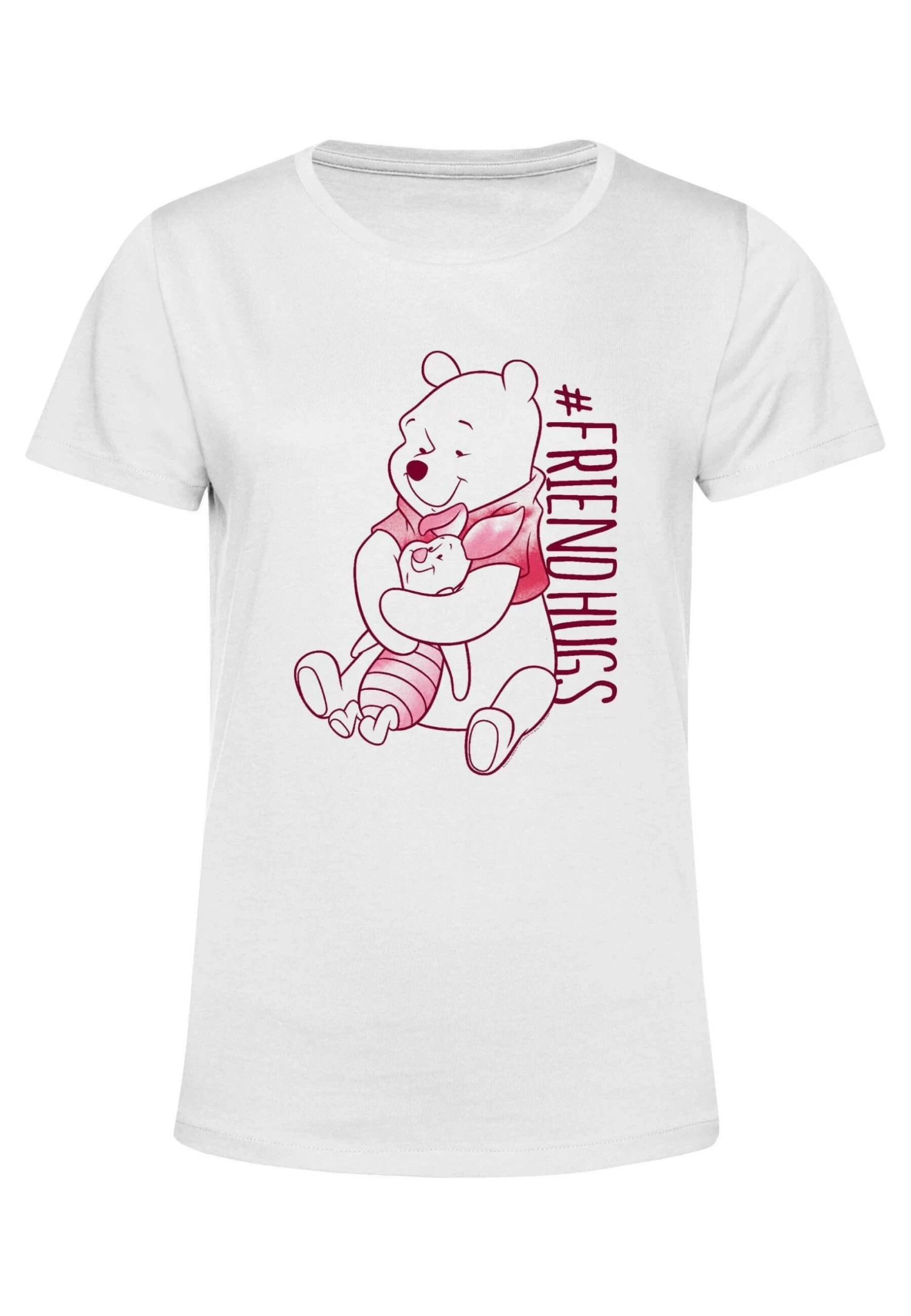 Disney Winnie The Pooh Piglet Hugs - T-Shirt Con Stampa - White 5 Disney Winnie The Pooh Piglet Hugs - T-Shirt Con Stampa - White - immagine 5