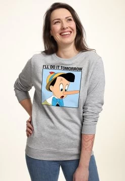 Disney Pinocchio Do It TomorrowFelpaHeather Grey Donna Felpe H3A21J9FX-C11 -Disney 588a0f09c64e4d02bc757afc8164e04c