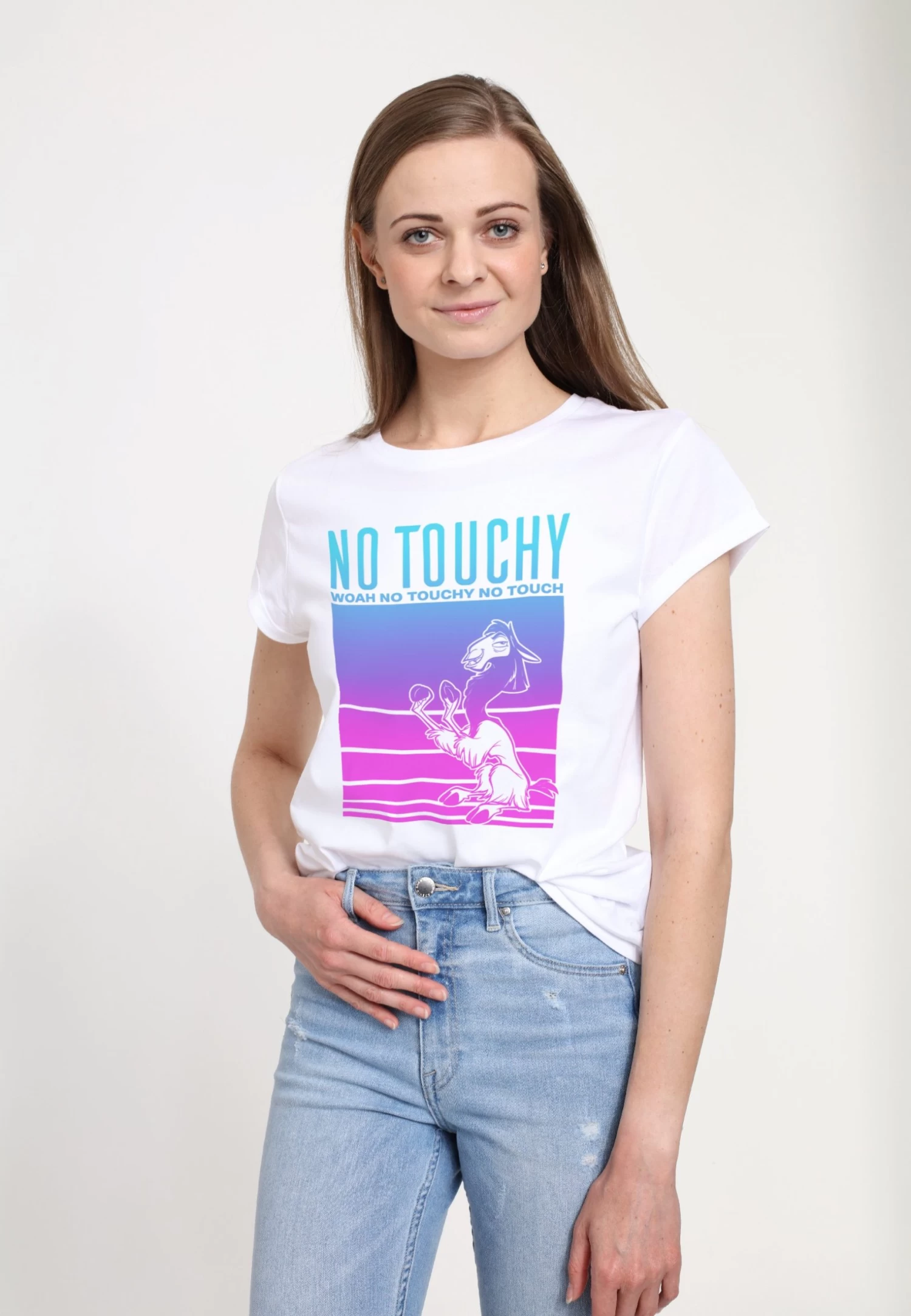 Disney Emperor S New Groove No Touch YoT-Shirt Con StampaWhite Donna T-shirt E Top H3A21D9NN-A11 3 Disney Emperor S New Groove No Touch YoT-Shirt Con StampaWhite Donna T-shirt E Top H3A21D9NN-A11 - immagine 3