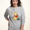 Disney Winnie The Pooh Line ArtFelpaHeather Grey Donna Felpe H3A21J54J-C11