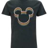 Disney Mickey Classic Rainbow EarsT-Shirt Con StampaMelange Black Donna T-shirt E Top H3A21D4XJ-Q11