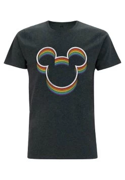 Disney Mickey Classic Rainbow EarsT-Shirt Con StampaMelange Black Donna T-shirt E Top H3A21D4XJ-Q11