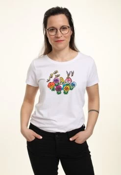 Disney Alice In Wonderland Alice In FlowerlandT-Shirt Con StampaWhite Donna T-shirt E Top H3A21D6KK-A11