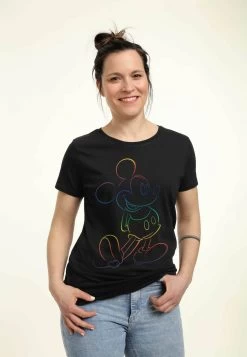 Disney Mickey Mouse And Friends Big PrideT-Shirt Con StampaBlack Donna T-shirt E Top H3A21D3R4-Q11 7 Disney Mickey Mouse And Friends Big PrideT-Shirt Con StampaBlack Donna T-shirt E Top H3A21D3R4-Q11 -Disney 6050be4f35f4419e8b984fad6ef282cc