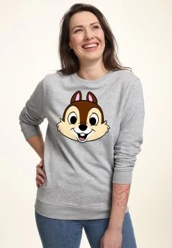Disney Mickey & Friends Chip Big FaceFelpaHeather Grey Donna Felpe H3A21J9P8-C11 -Disney 624f20a4d881459aa0e79db3f3554b49