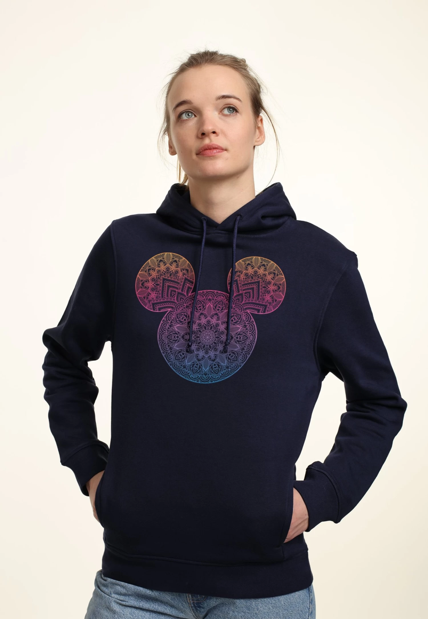 Disney Classic Mickey Mickey Mandala FillFelpa Con CappuccioNavy Blue Donna Felpe H3A21J11N-K11 3 Disney Classic Mickey Mickey Mandala FillFelpa Con CappuccioNavy Blue Donna Felpe H3A21J11N-K11 - immagine 3