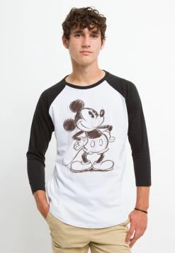 Disney Mickey And Friends SketchyMaglietta A Manica LungaWhite Black Uomo T-shirt E Polo H3A22O5S1-A11 -Disney 636da5353e714172a0283d0d2cb32a50