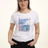 Disney Alice In Wonderland Alice Garden SceneT-Shirt Con StampaWhite Donna T-shirt E Top H3A21D6NM-A11