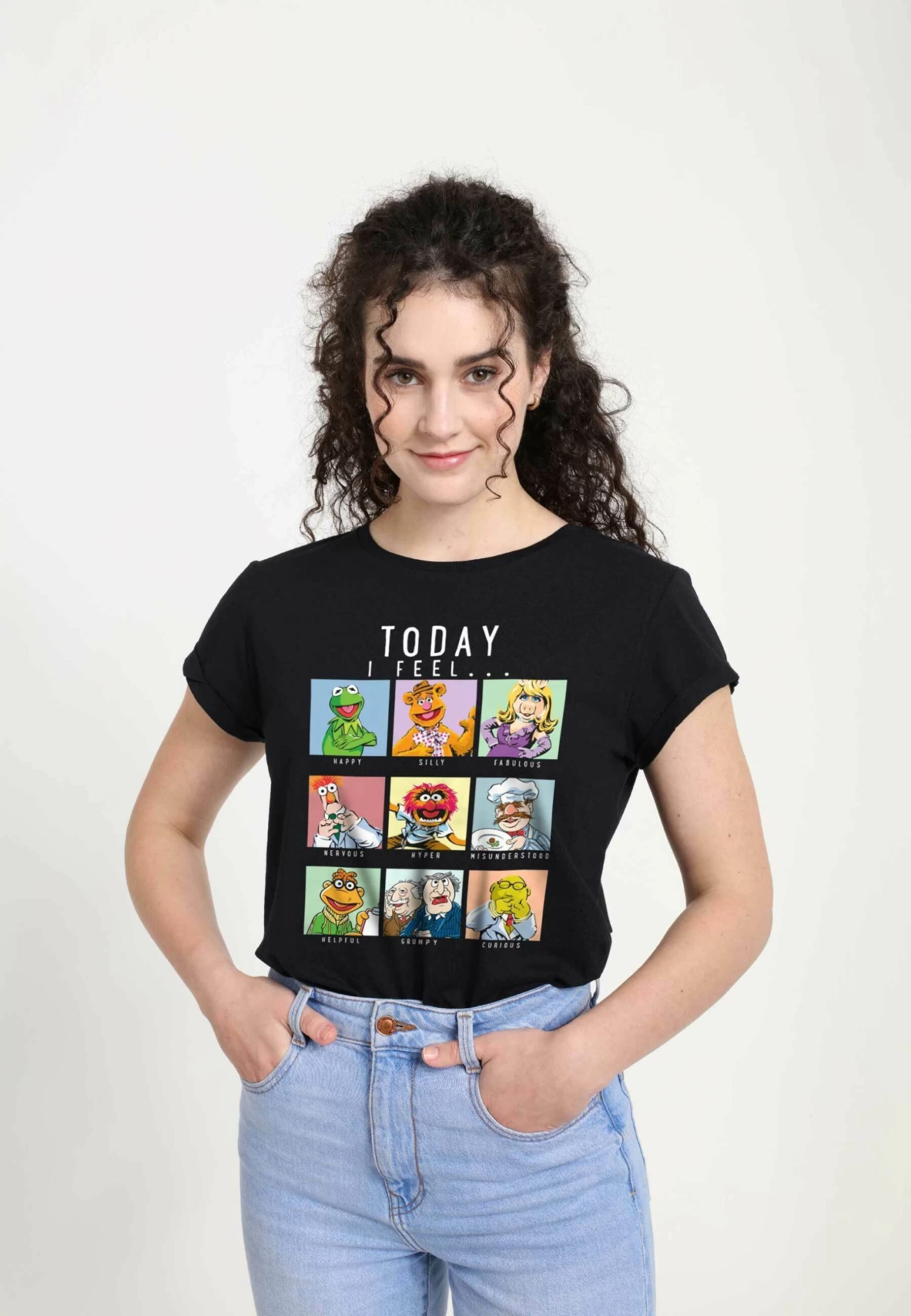 Disney Muppets Muppet MoodT-Shirt Con StampaBlack Donna T-shirt E Top H3A21D0XF-Q11 3 Disney Muppets Muppet MoodT-Shirt Con StampaBlack Donna T-shirt E Top H3A21D0XF-Q11 - immagine 3