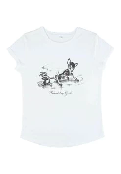 Disney Bambi Bambi FriendshipT-Shirt Con StampaWhite Donna T-shirt E Top H3A21E037-A11 -Disney 669ca0fe026d4db4a4631551deb0c3af