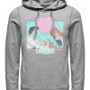 Disney The Little Mermaid Eric N ArielFelpa Con CappuccioMelange Grey Uomo Maglieria E Felpe H3A22S46D-C11