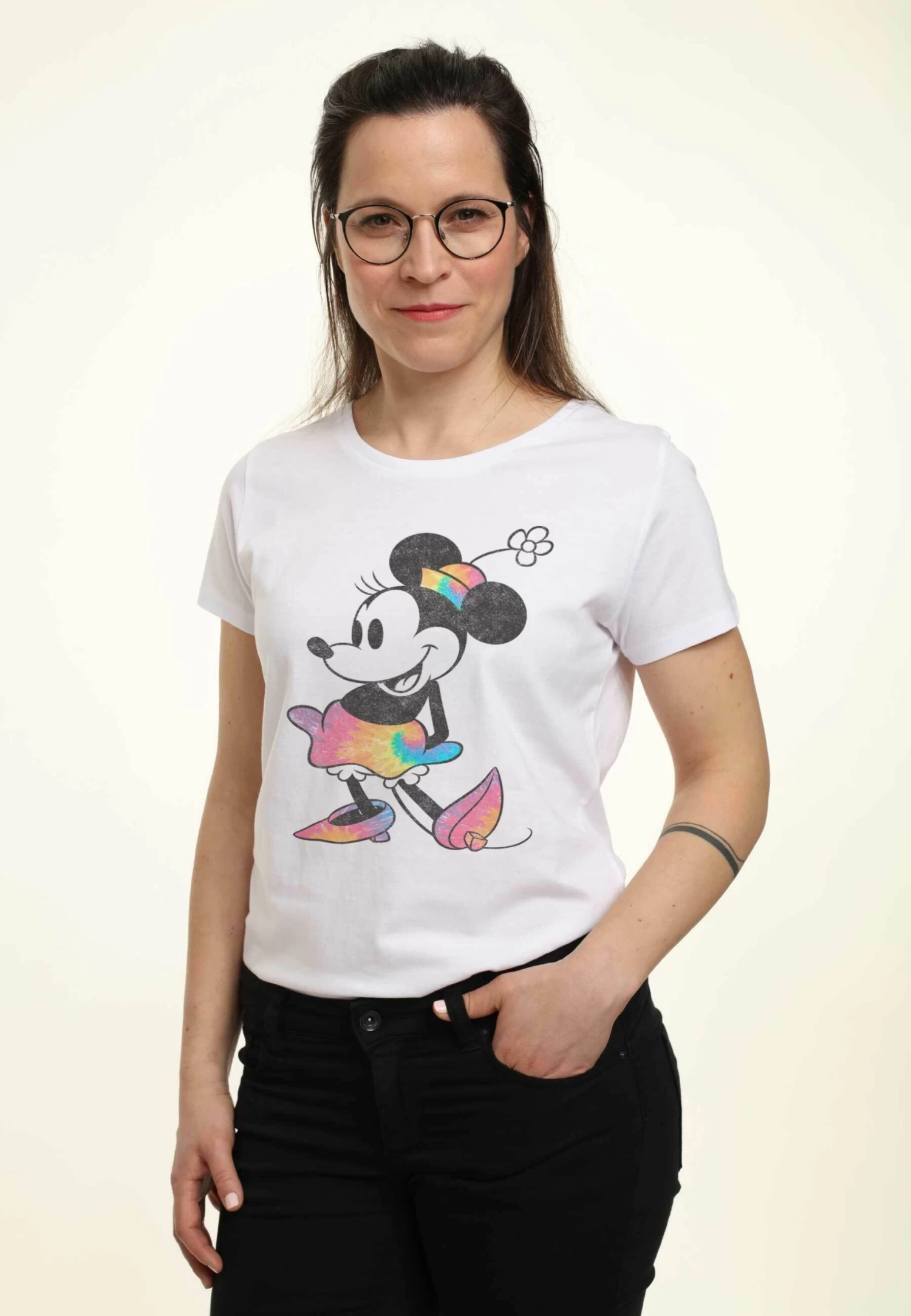Disney Mickey Classic Dye MinnieT-Shirt Con StampaWhite Donna T-shirt E Top H3A21D3AD-A11 4 Disney Mickey Classic Dye MinnieT-Shirt Con StampaWhite Donna T-shirt E Top H3A21D3AD-A11 - immagine 4