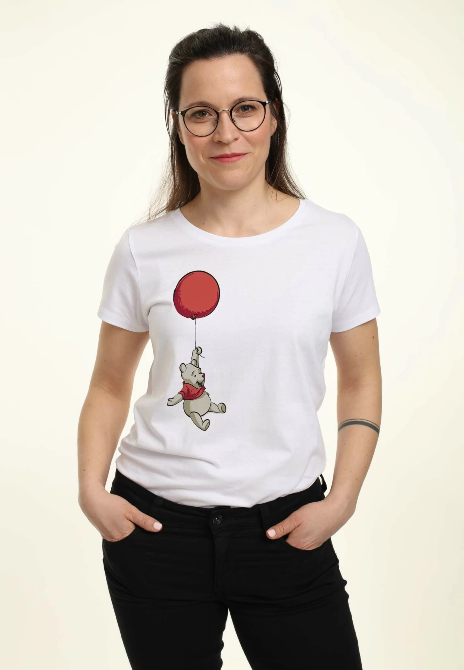 Disney Winnie The Pooh Balloon Winnie - T-Shirt Con Stampa - White 1 Disney Winnie The Pooh Balloon Winnie - T-Shirt Con Stampa - White
