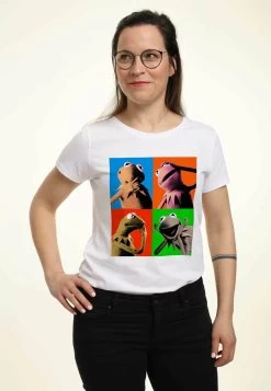 Disney Muppets Kermit PopT-Shirt Con StampaWhite Donna T-shirt E Top H3A21D2RK-A11 -Disney 6d7285ad70d046c7b75bb9c9006b6dda