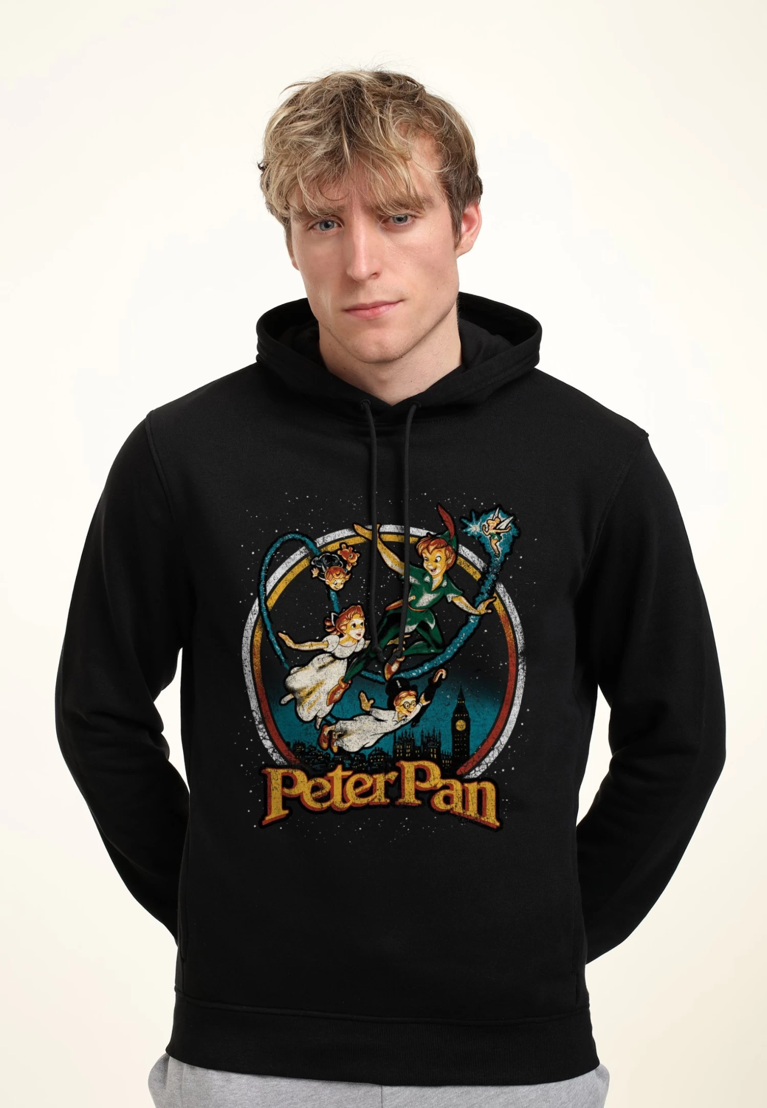 Disney Peter Pan London FlyinFelpa Con CappuccioBlack Uomo Maglieria E Felpe H3A22S2P5-Q11 3 Disney Peter Pan London FlyinFelpa Con CappuccioBlack Uomo Maglieria E Felpe H3A22S2P5-Q11 - immagine 3