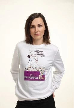Disney 101 DalmatiansVintage Poster VariantFelpaWhite Donna Felpe H3A21J9E1-A11