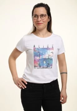 Disney Alice In Wonderland Alice Garden SceneT-Shirt Con StampaWhite Donna T-shirt E Top H3A21D6NM-A11 -Disney 6f1ecc7f7704482c9df22c17766cb6f0